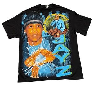 Jay-Z Jayz Biggie All Over AOP T-Shirt XL Rap Tee Boot NWOT Backstock Co